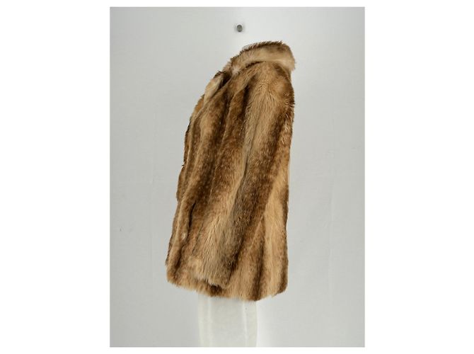 Autre Marque Webpelzjacke Beige - Ansicht 3