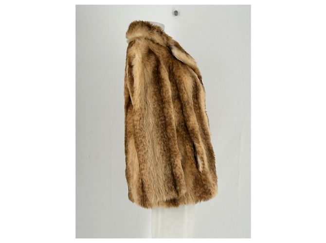 Autre Marque Webpelzjacke Beige - Ansicht 4