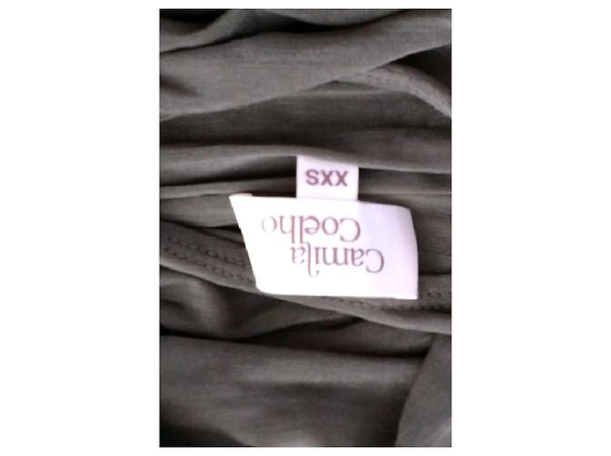 Autre Marque Vestido slim & ajustado caqui - vista 7