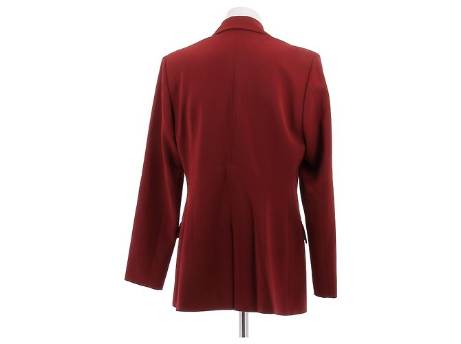 Autre Marque Blazer rojo de algodón BOUGUESSA Roja - vista 2