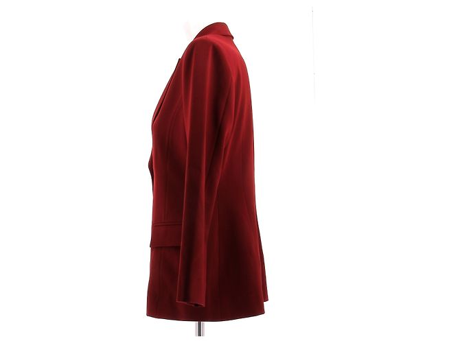 Autre Marque Blazer rojo de algodón BOUGUESSA Roja - vista 4