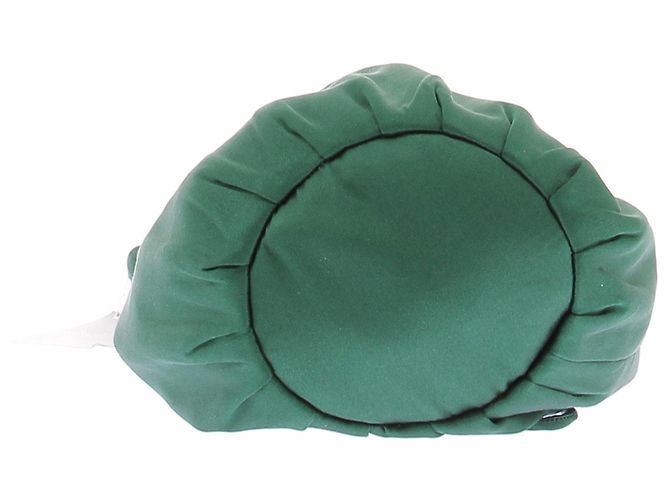 Autre Marque Borsa "Potli" in raso verde - vista 6