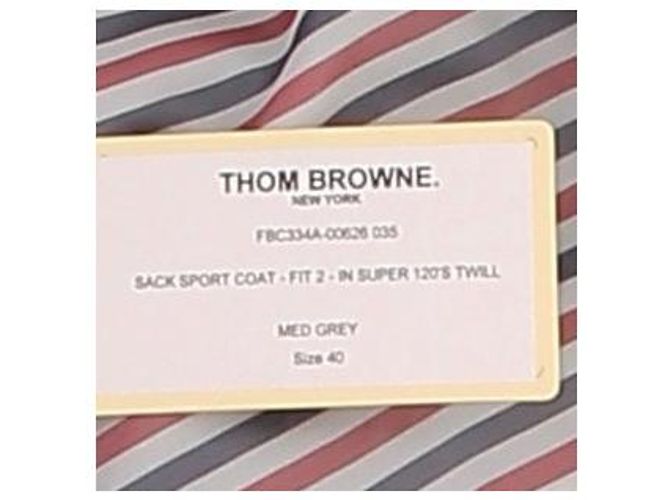Traje Thom Browne de lana gris - vista 7