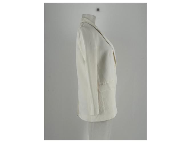 Blazer Sandro blanco de viscosa - vista 4