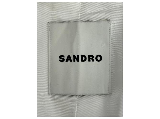 Blazer Sandro blanco de viscosa - vista 5