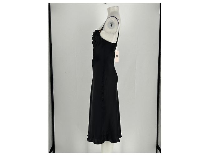 Autre Marque MURMUR Schwarzes Seidenkleid - Ansicht 3