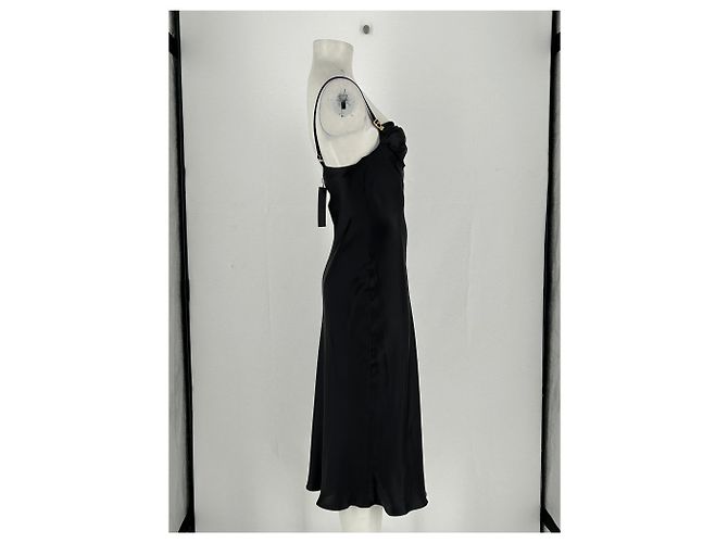 Autre Marque MURMUR Schwarzes Seidenkleid - Ansicht 4