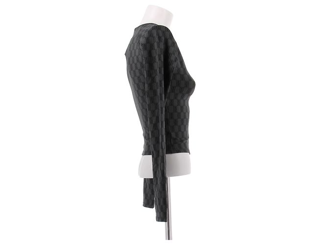 By Malene Birger Graues Langarm-Top - Ansicht 3