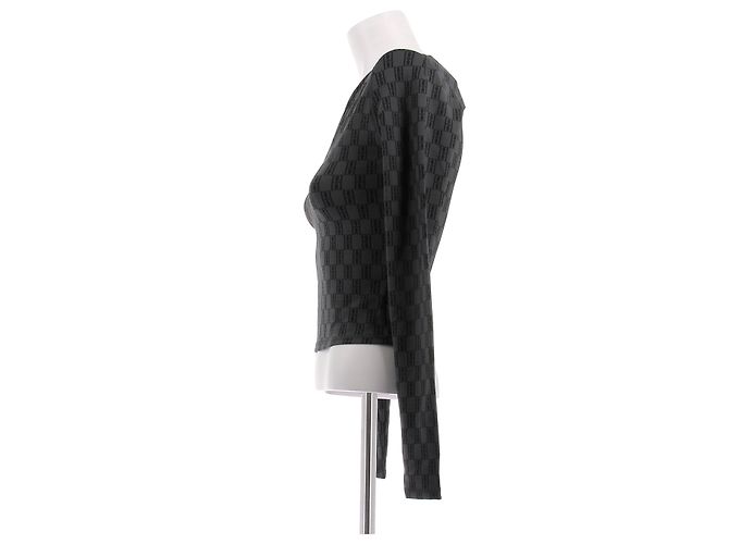 By Malene Birger Graues Langarm-Top - Ansicht 4
