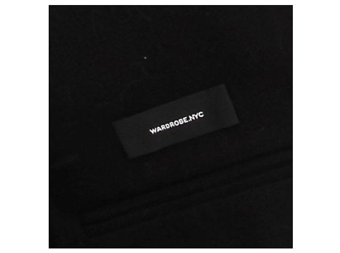 Autre Marque WARDROBE NYC Kurzer schwarzer Baumwoll Trenchcoat - Ansicht 5