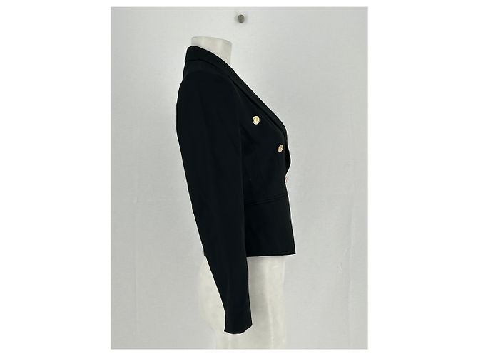 Autre Marque LILYSILK Schwarzer Wollblazer Größe 34 - Ansicht 4