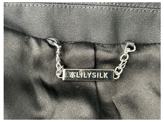 Autre Marque LILYSILK Schwarzer Wollblazer Größe 34 - Ansicht 5