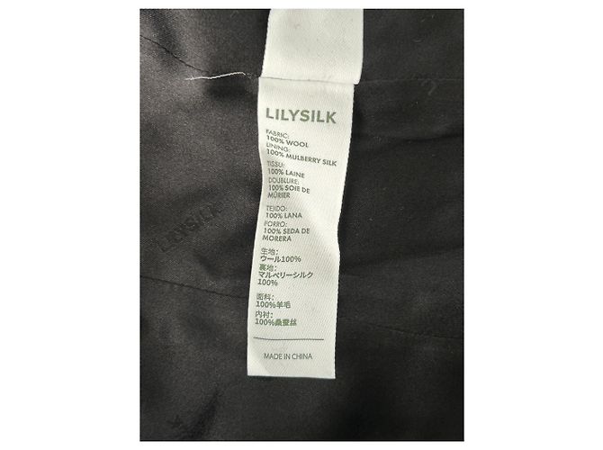 Autre Marque LILYSILK Schwarzer Wollblazer Größe 34 - Ansicht 7