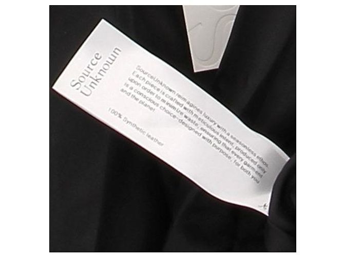 Autre Marque Schwarze Jacke in Lederoptik - Ansicht 5