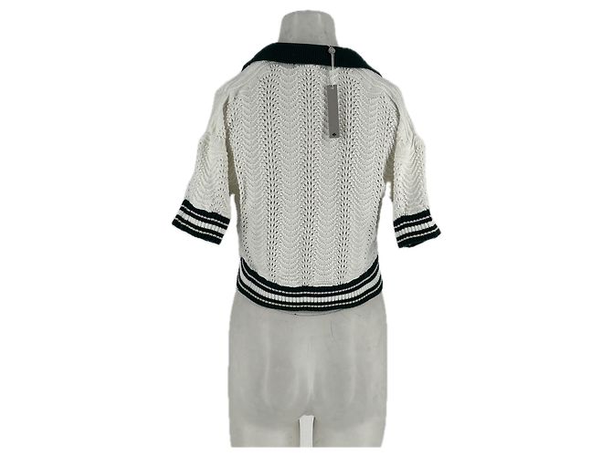 Montblanc Polo de crochet blanco - vista 2