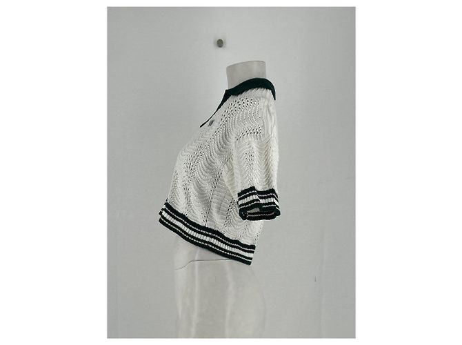 Montblanc Polo de crochet blanco - vista 3