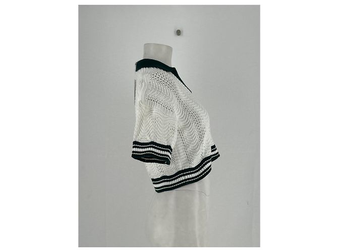 Montblanc Polo de crochet blanco - vista 4