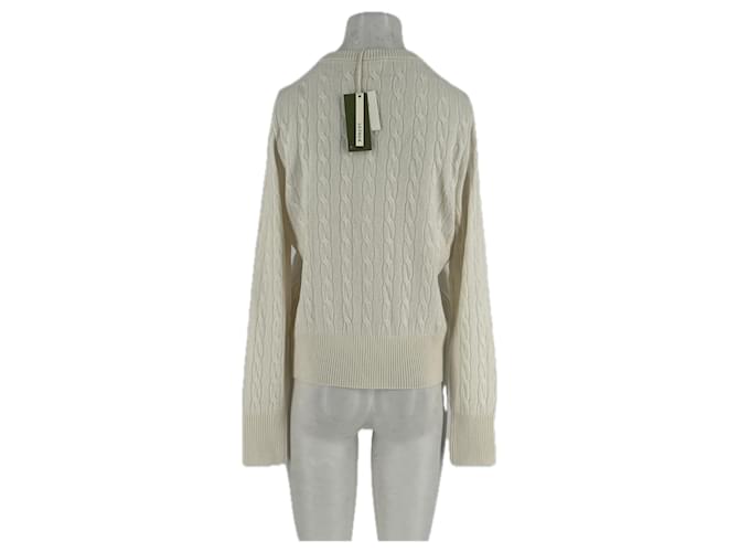 Autre Marque Zopfstrick-Cardigan Beige - Ansicht 2