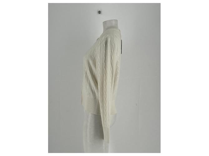 Autre Marque Zopfstrick-Cardigan Beige - Ansicht 3