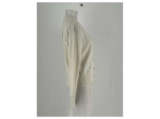 Autre Marque Zopfstrick-Cardigan Beige - Ansicht 4