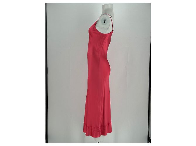 Autre Marque Satin-Kleid in Candy-Pink - Ansicht 3