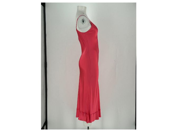 Autre Marque Satin-Kleid in Candy-Pink - Ansicht 4