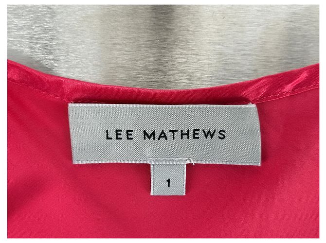 Autre Marque Satin-Kleid in Candy-Pink - Ansicht 5