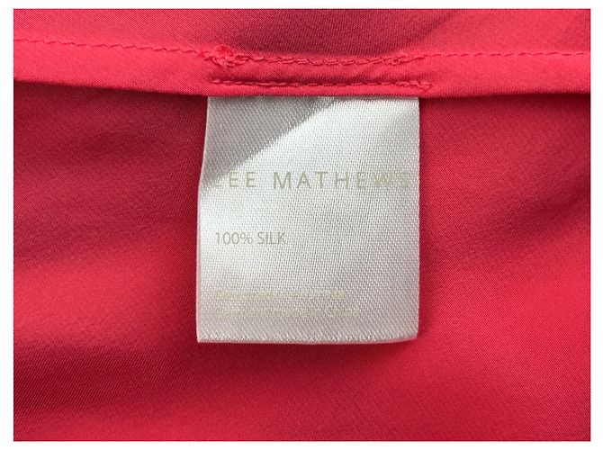 Autre Marque Satin-Kleid in Candy-Pink - Ansicht 6