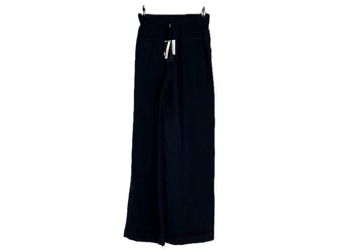Autre Marque Pantalones de seda azul marino LILYSILK Talla 34 - vista 2