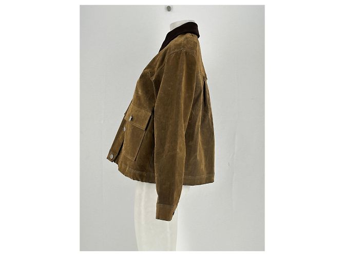 Autre Marque Brauner Samtjacke - Ansicht 3