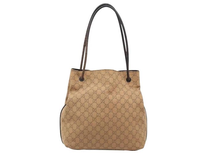 Borsa Tote Gucci Medium in tela GG beige - vista 2