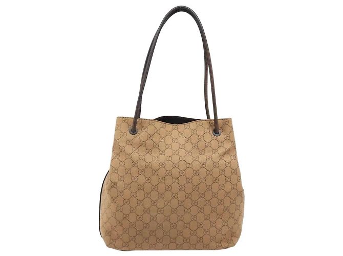 Borsa Tote Gucci Medium in tela GG beige - vista 3