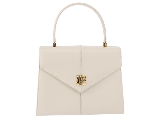 SAINT LAURENT Hand Bag Leather White Gold - vista 13