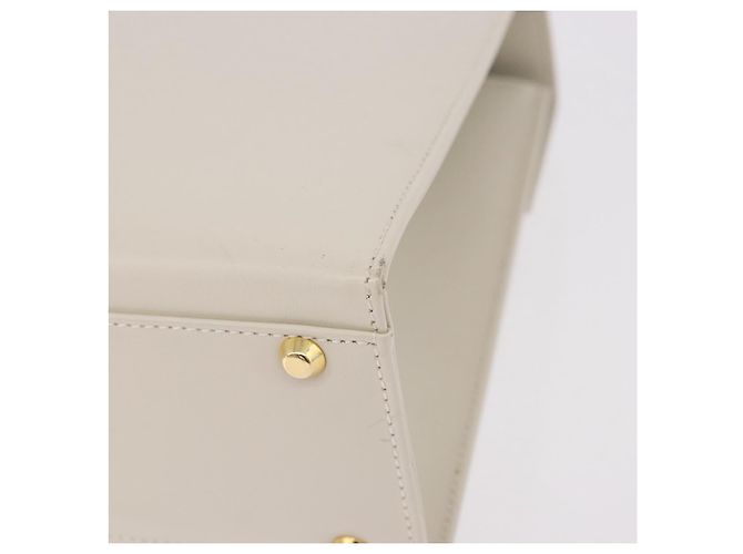 SAINT LAURENT Hand Bag Leather White Gold - vista 16