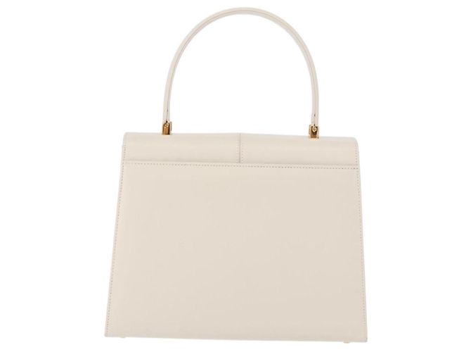 SAINT LAURENT Hand Bag Leather White Gold - vista 2