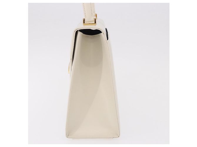SAINT LAURENT Hand Bag Leather White Gold - vista 3