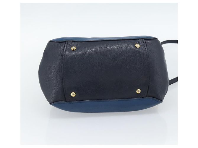 Miu Miu Hand Bag Leather 2way Blue Gold - vista 5