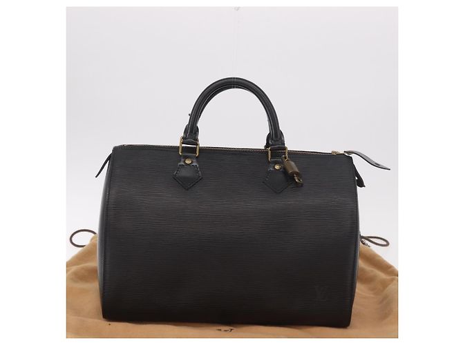 LOUIS VUITTON Epi Speedy 30 Hand Bag Noir Black M43002 LV - vista 24