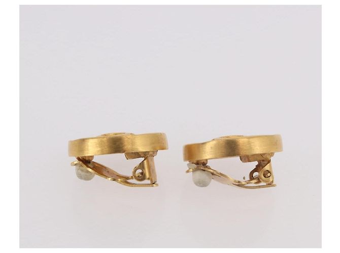 CHANEL COCO Mark Earring Metal Gold Tone CC - vista 11