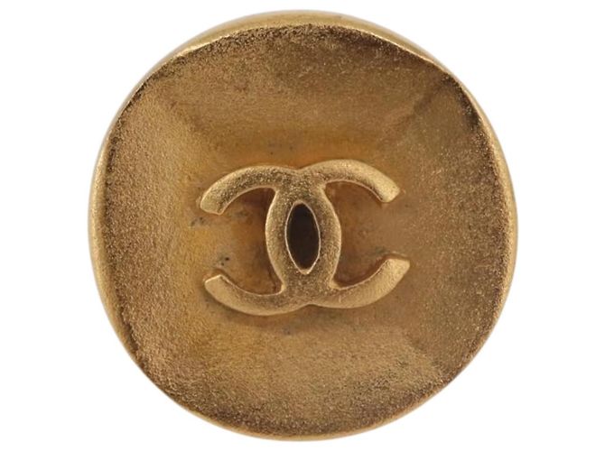 CHANEL COCO Mark Earring Metal Gold Tone CC - vista 3