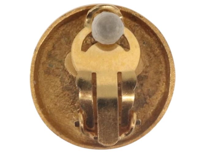 CHANEL COCO Mark Earring Metal Gold Tone CC - vista 4