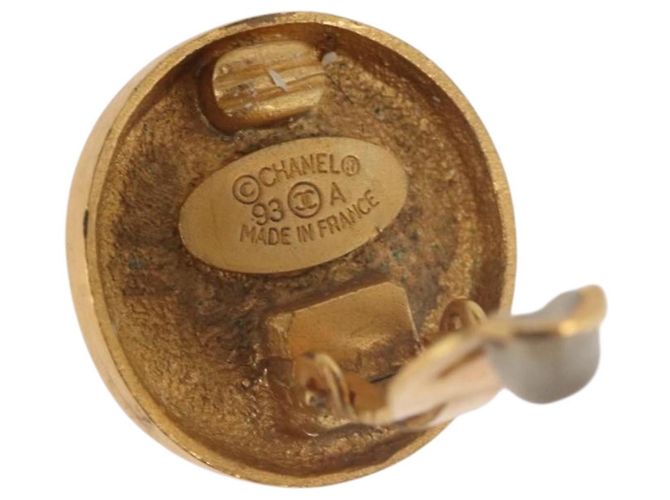 CHANEL COCO Mark Earring Metal Gold Tone CC - vista 5