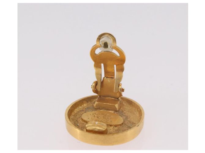 CHANEL COCO Mark Earring Metal Gold Tone CC - vista 6