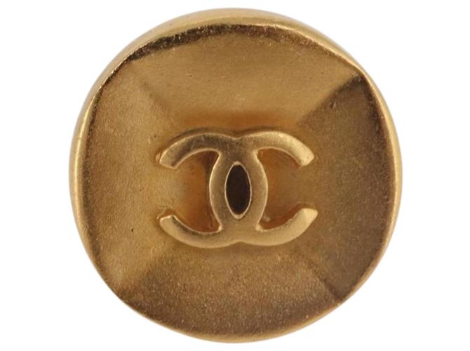 CHANEL COCO Mark Earring Metal Gold Tone CC - vista 7