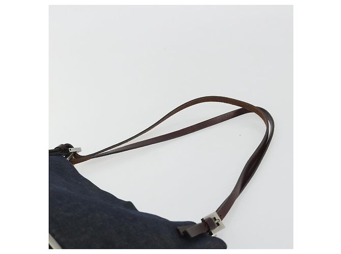 FENDI Tote Bag Denim Blue Silver - vista 14