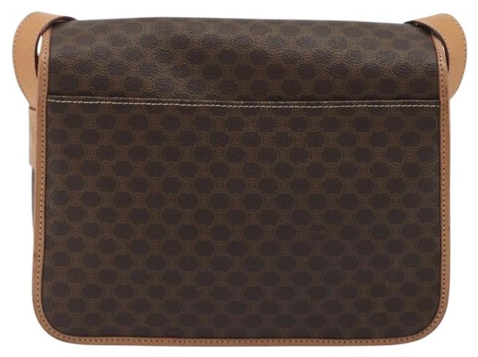 Céline CELINE Macadam Shoulder Bag PVC Leather Brown Gold - vista 2