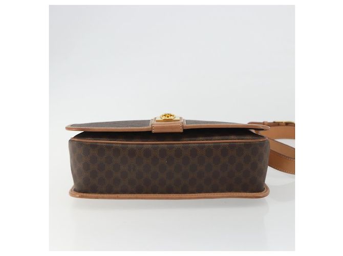 Céline CELINE Macadam Shoulder Bag PVC Leather Brown Gold - vista 5