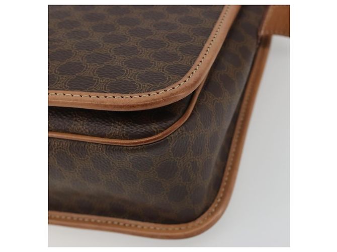 Céline CELINE Macadam Shoulder Bag PVC Leather Brown Gold - vista 9