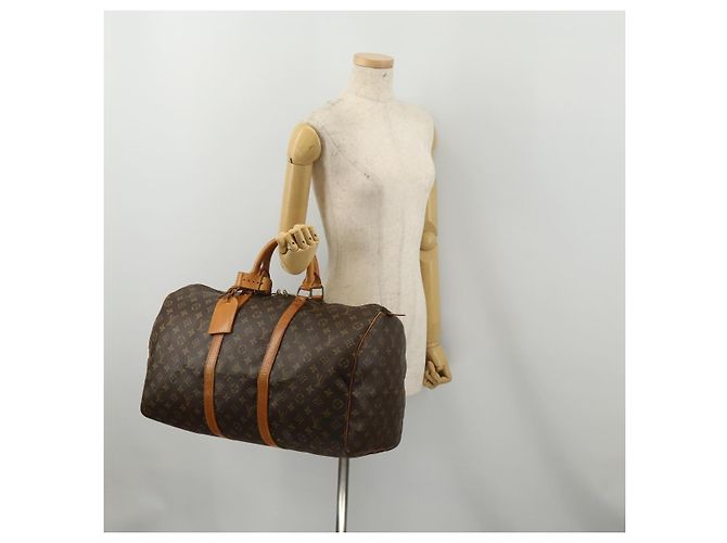 LOUIS VUITTON Monogram Keepall 50 Boston Bag M41426 LV - vista 22