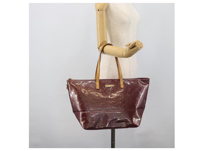Borsa Tote LOUIS VUITTON Monogram Vernis Bellevue GM Violet M93588 LV - vista 22
